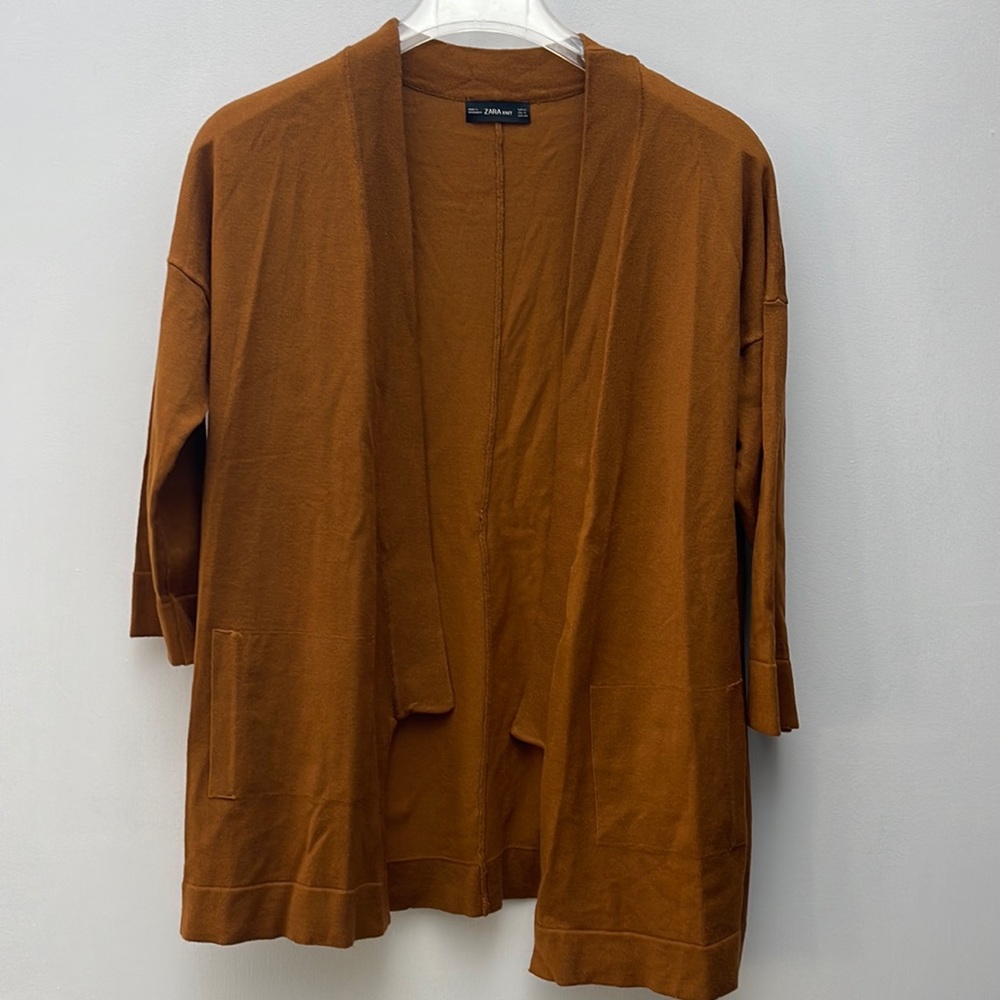 Zara Knit Mustard Cardigan